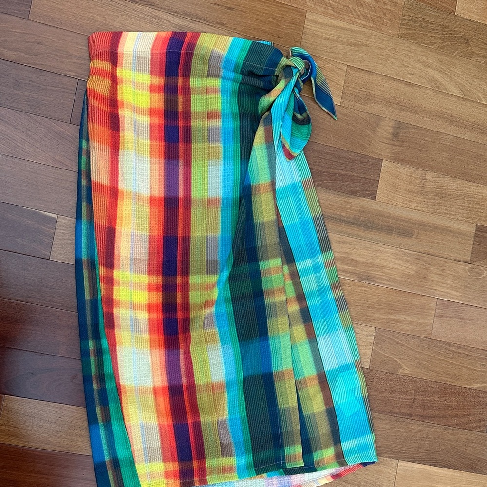 Capjuluca- a new story by Aldo Martins Rainbow Plaid wrap skirt